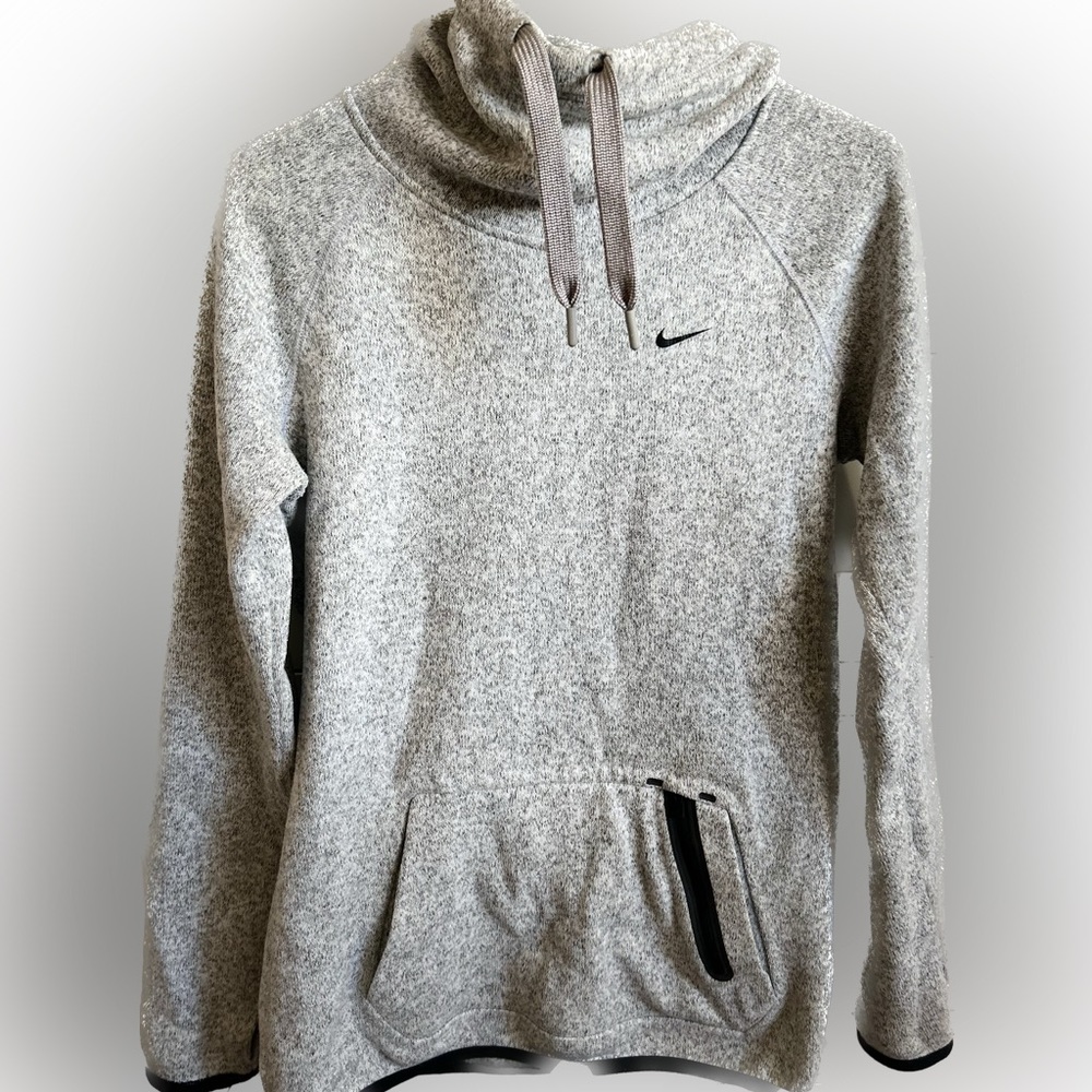 Nike fitted hoodie with cowl neck and oversized hood